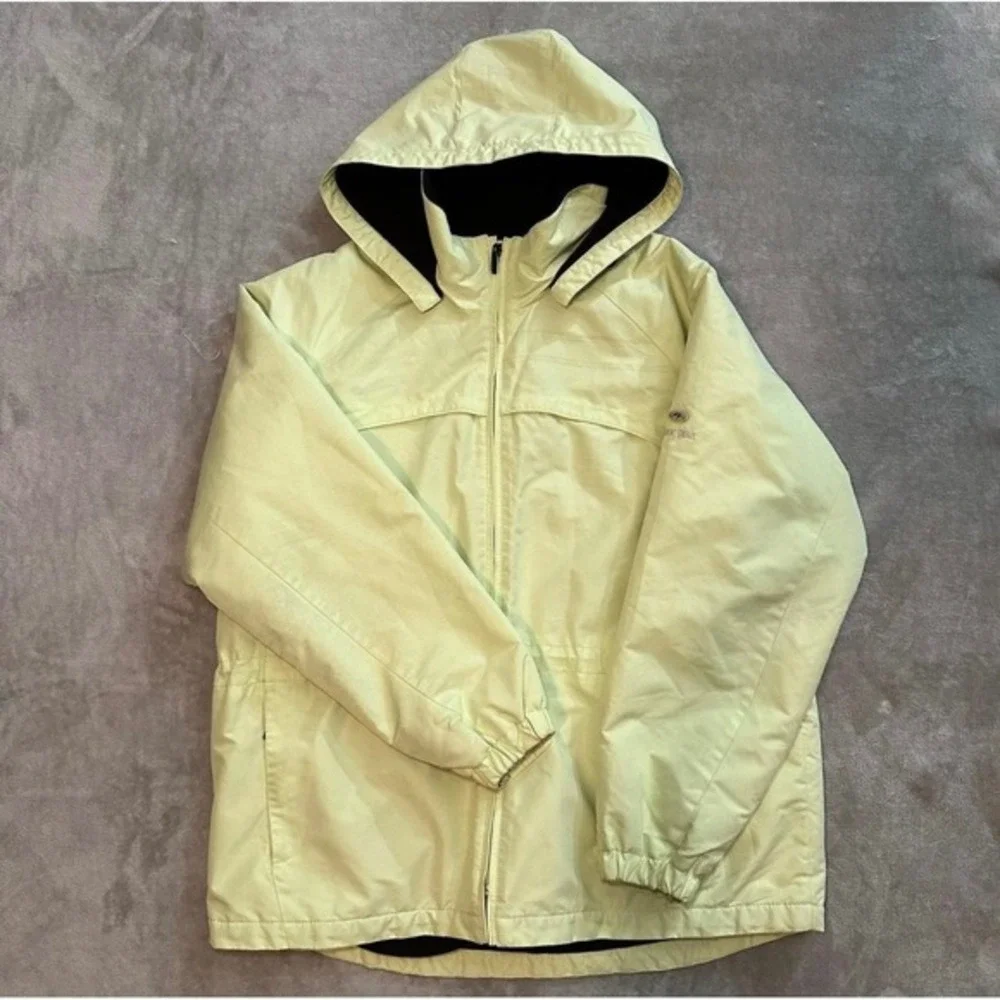 Vtg Pacific Trail Hooded Jacket XL Green Fleece Lined Windbreaker Gorpcore Y2K
